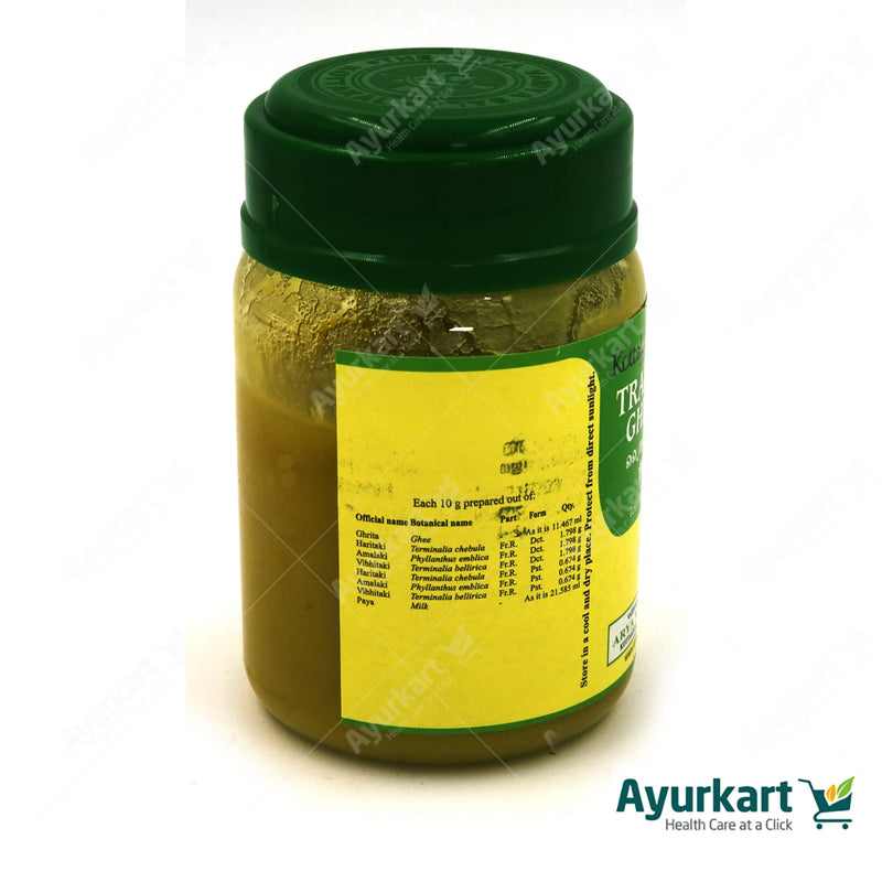 Illustration showing the nourishing application of medicated ghee for eye health.