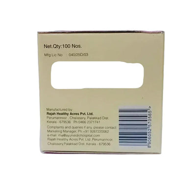 Valiya Rasnadi Kashayam Tablet - 100 Nos - Rajah Ayurveda Rajah Ayurveda