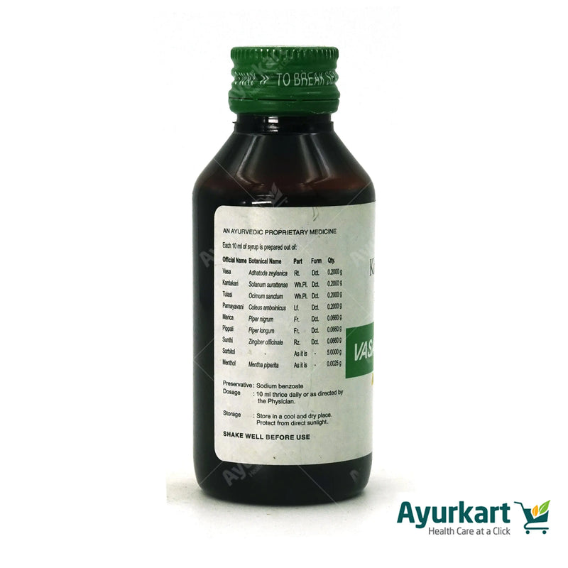 Vasakot Syrups suger free - 100ML - Kottakkal