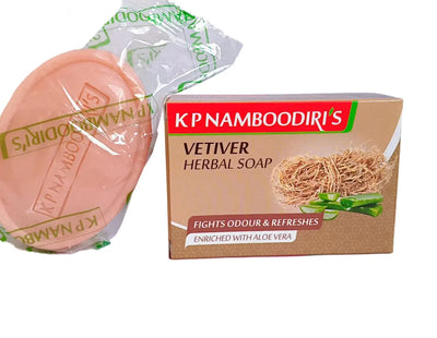 Vetiver Herbal Soap - KP Namboodiri's  (4 x 75 g) KP Namboodiri's