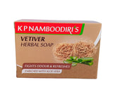 Vetiver Herbal Soap - KP Namboodiri's  (4 x 75 g) KP Namboodiri's