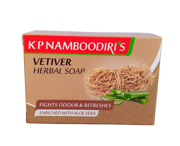 Vetiver Herbal Soap - KP Namboodiri's  (4 x 75 g) KP Namboodiri's