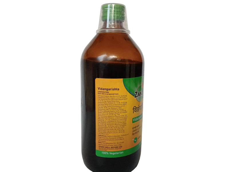 VIDANGARISHTA 450 ML - ZANDU Zandu Ayurveda