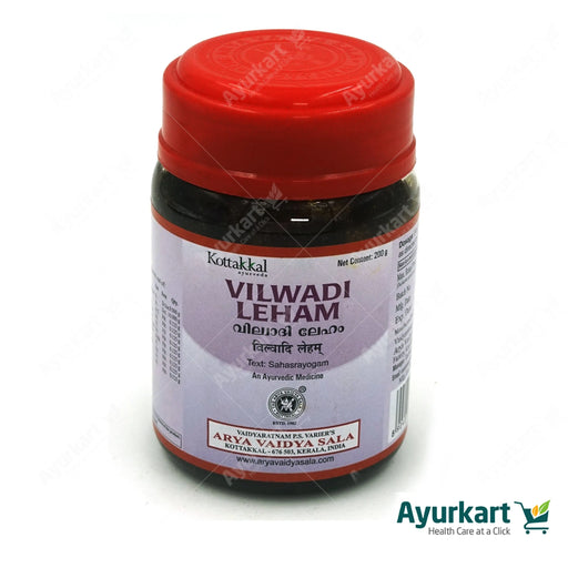 Vilwadi Leham (Kottakkal): Natural relief for upset stomach & gut issues (acidity, heartburn, nausea). Helps regain appetite. Gentle syrup, safe & effective. 200gm bottle. Order online: Ayurkart.com. Note: Talk to doctor before use.