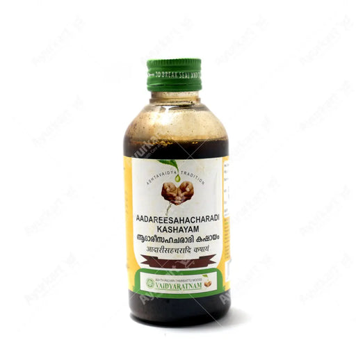 Vaidyaratnam Aadareesahacharadi Kashayam front