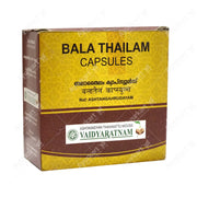 Bala Thailam Soft Gel Capsules - 100 Nos - Vaidyaratnam