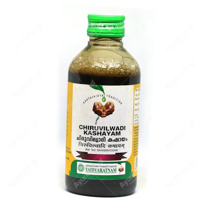 Chiruvilwadi Kashayam bottle from Vaidyaratnam - 200ML - www.ayurkart.com 