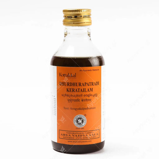 \Dhurdhurapatradi Kera Tailam bottle - Kottakkal - 200ML -www.ayurkart.com