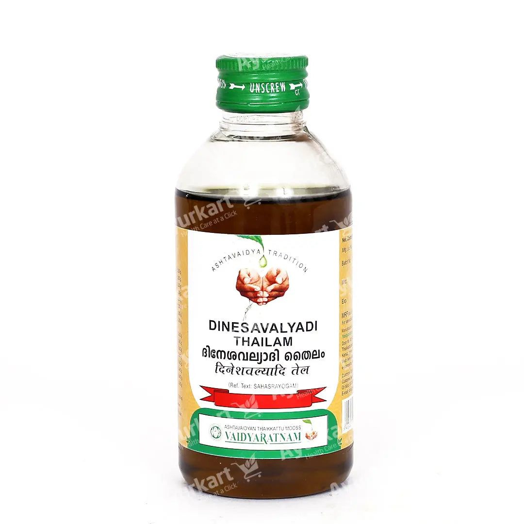 Dinesavalyadi Thailam 200ML Vaidyaratnam Ayur Kart