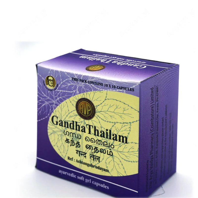 Gandha Thailam Gel Capsule 100 Nos - AVP Ayurveda