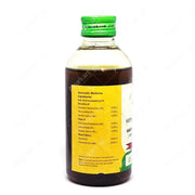 Kethakeemooladi Thailam back label – Vaidyaratnam ingredient list
