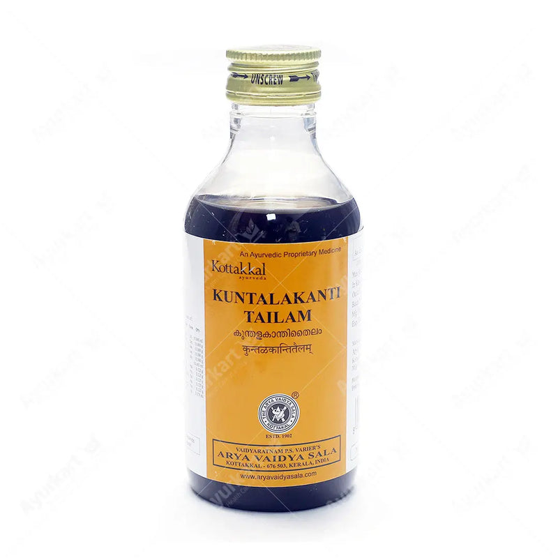 Kuntalakanti Tailam bottle - Arya Vaidya Sala, Kottakkal - 200ML