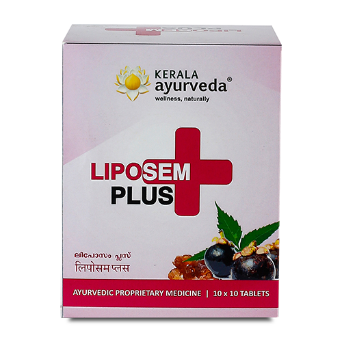 Liposem Plus Tablet - 100Nos - Kerala Ayurveda