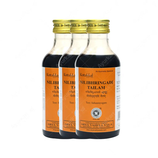 Ayurvedic Hair Oil for Hair Fall and Dandruff – Nilibhringadi Tailam