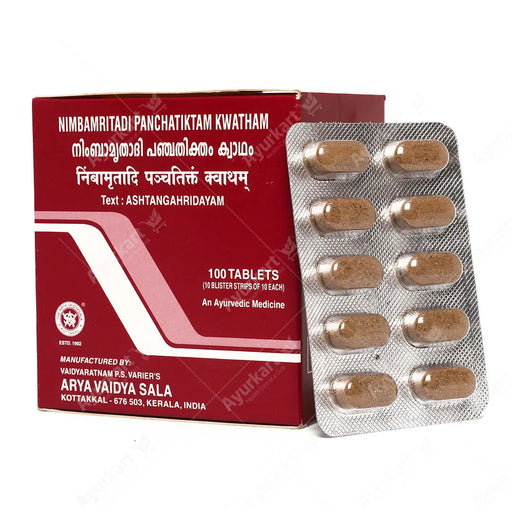 Nimbamritadi panchatiktam kwatham (Tablet) - 100Nos - Kottakkal - ayur-kart