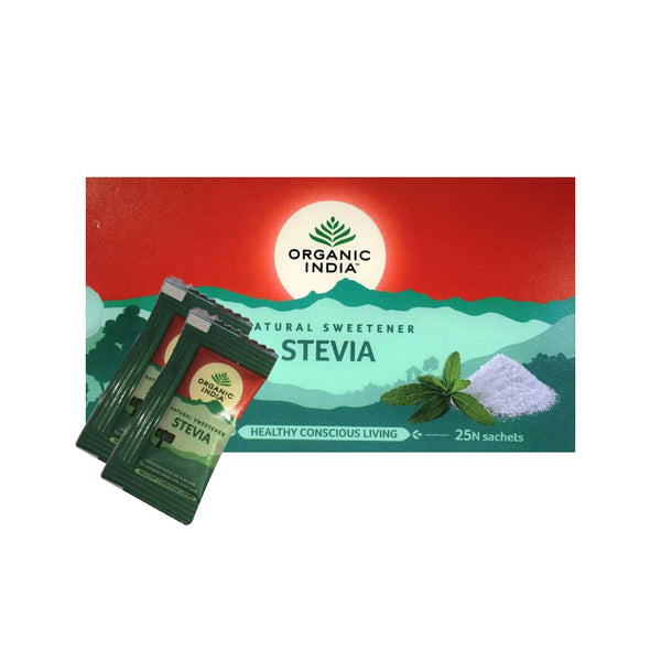 Natural Sweetener - Organic Stevia 25 Sachets - Organic India