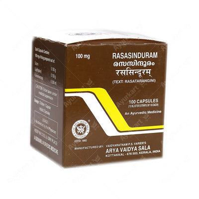 Rasasinduram Capsule - 100Nos - Kottakkal - ayur-kart