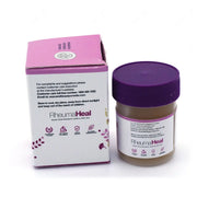 and applying Rheumaheal Balm to a sore joint for pain relief