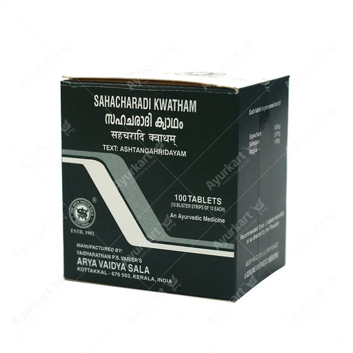 Sahacharadi Kwatham Tablets – Kottakkal – 100 Count Box -ayurkart
