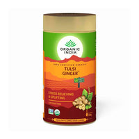Tulsi Tea Ginger 100 Gram - Organic India - Tin