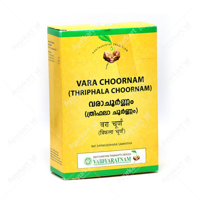 Vara Choornam / Thriphala Choornam - 50GM - Vaidyaratnam