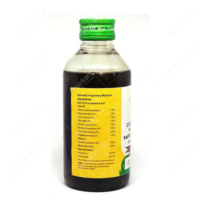 Vaidyaratnam Chemparuthyadi Kera Thailam 200ml bottle- ingredients 