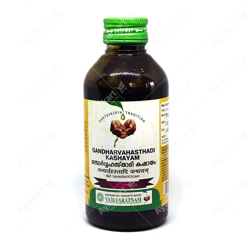 Gandharvahasthadi-Kashayam-1-Vaidyaratnam Ayurvedic Medicine 