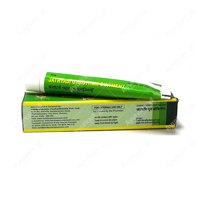 Jathyadi Ghrutham Ointment - 20GM - Vaidyaratnam