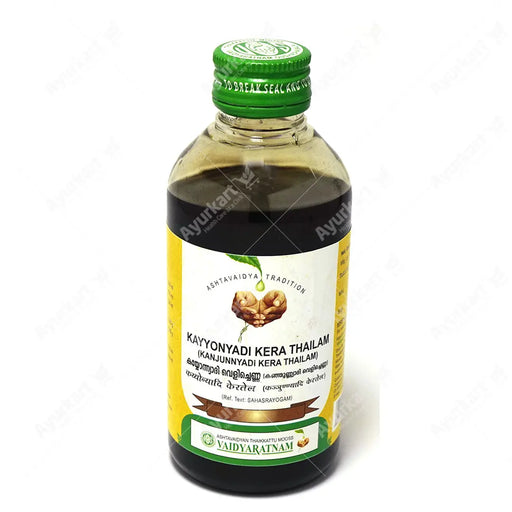 Kayyonyadi Kera Thailam / Kanjunnyadi Kera Tailam - 200ML - Vaidyaratnam
