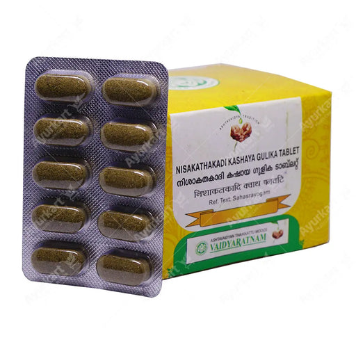 Nisakathakadi-Kashaya-Gulika-Tablet-1-Vaidyaratnam-Ayurvedic-Medicine