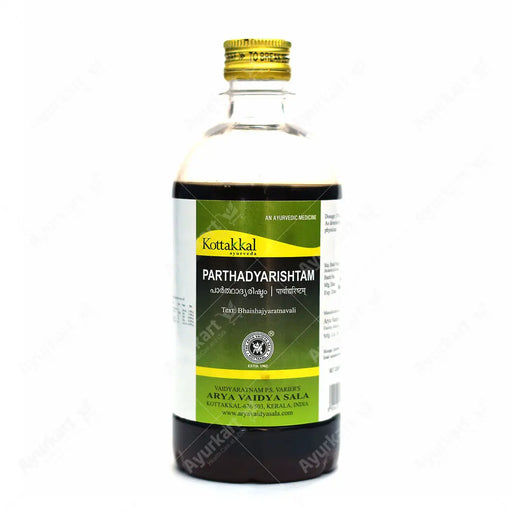 Parthadyarishtam 450ML bottle by Kottakkal Arya Vaidya Sala for heart health