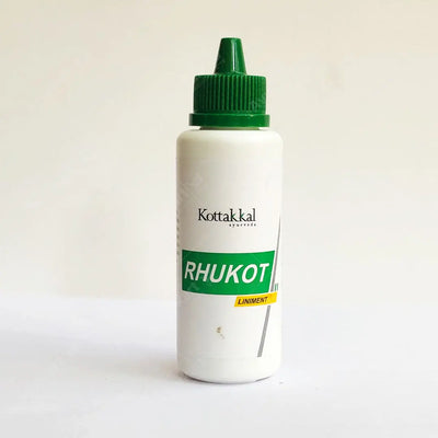 Rhukot Liniment 100ML bottle by Kottakkal for pain relief and inflammation
