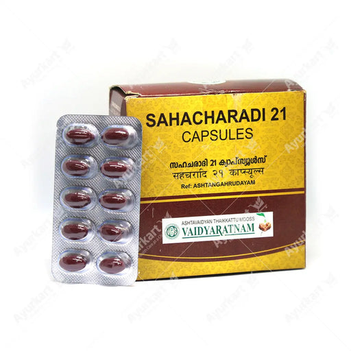 Sahacharadi 21 Soft Gel Capsules - 100 Nos - Vaidyaratnam