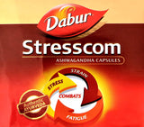 Stresscom Ashwagandha 12 Strips X 10 Capsules- DABUR