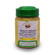 Front label of Vaidyaratnam Triphala Ghrutham 150GM