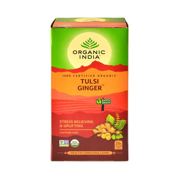 Tulsi Ginger 25 Tea Bags - Organic India