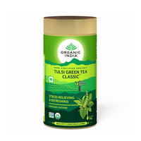 Tulsi Green Tea Classic 100 Gram Tin - Organic India